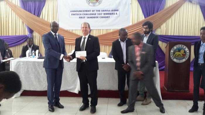 Sandbox entrant receiving their letters from the Governor as the Deputy Governor announces them (3)